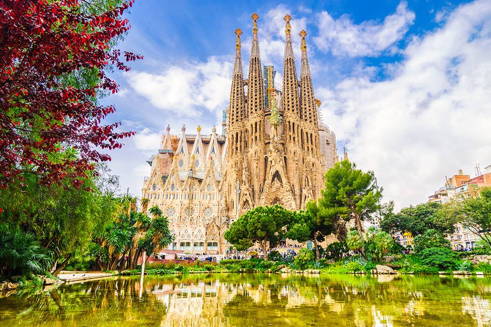 Sagrada Familia Basilica in Barcelona, Spain