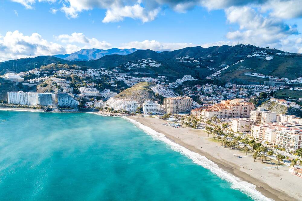 Aerial view of Motril Beach, Spain