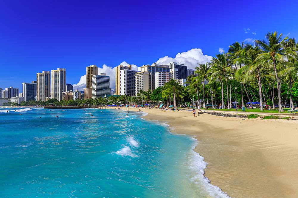 Waikiki Beach, Honolulu, Hawaii