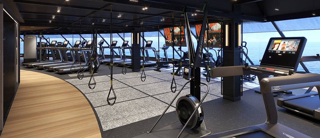 FORWARD-FACING FITNESS CENTER
