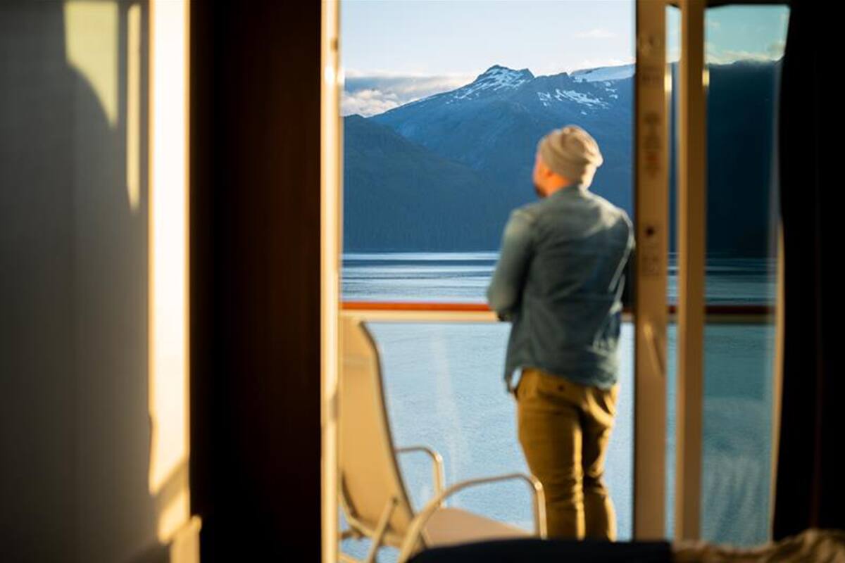 Enjoy Alaska from your balcony.