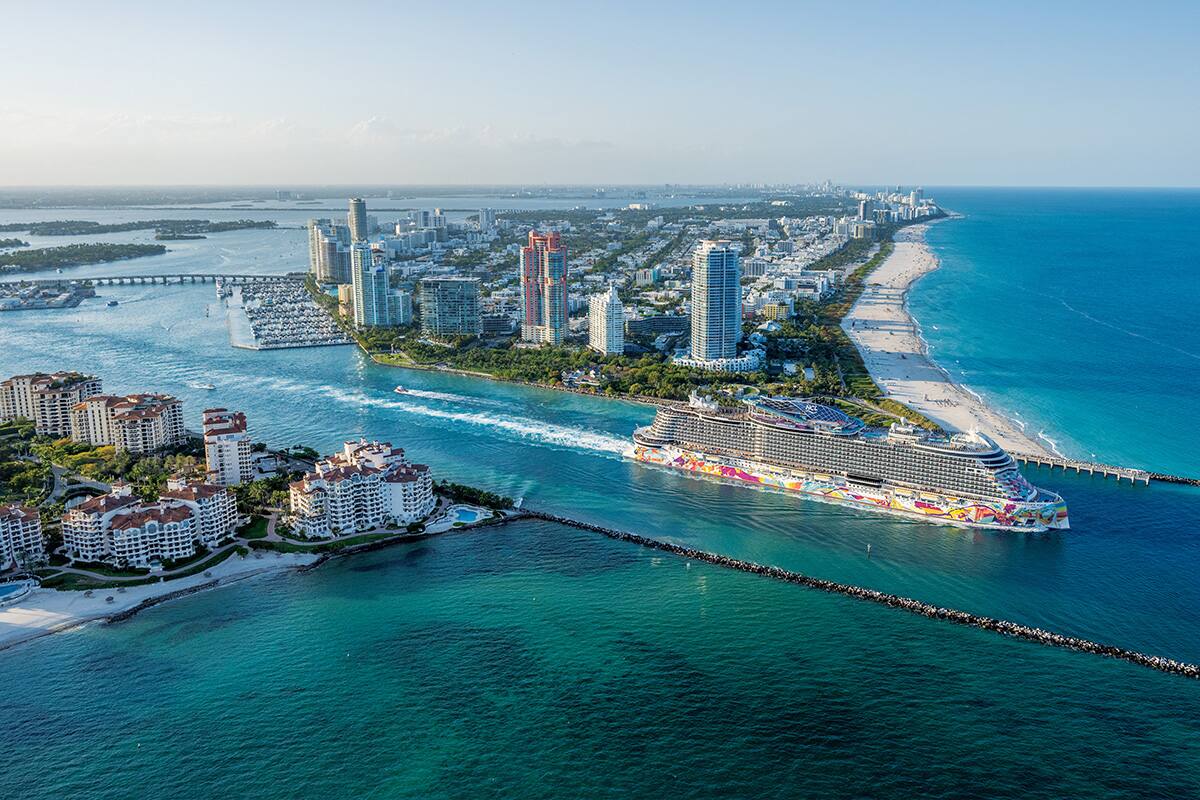 Norwegian Aqua in Miami, Florida.
