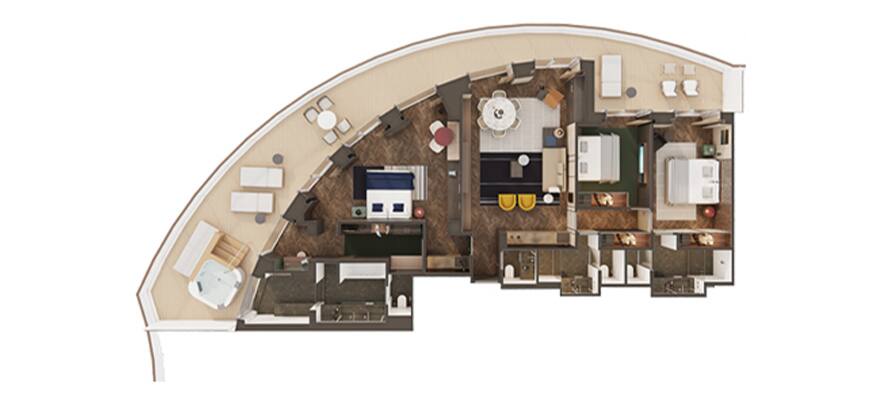 The Haven Premier Owner's Suite Schematic
