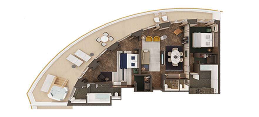 The Haven Deluxe Owner's Suite Schematic