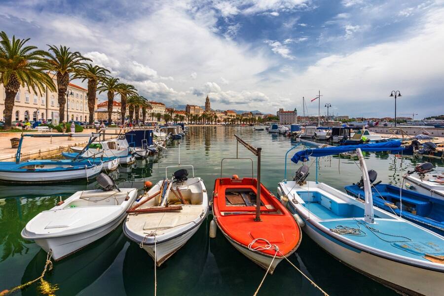 Colorful Split, Croatia Norwegian Cruise Line visits Split, Croatia