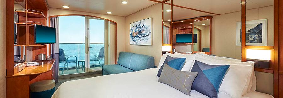 Norwegian Sun Balcony Stateroom - Refurbished in 2018