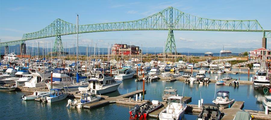 Pier of Astoria Oregon on an Astoria cruise
