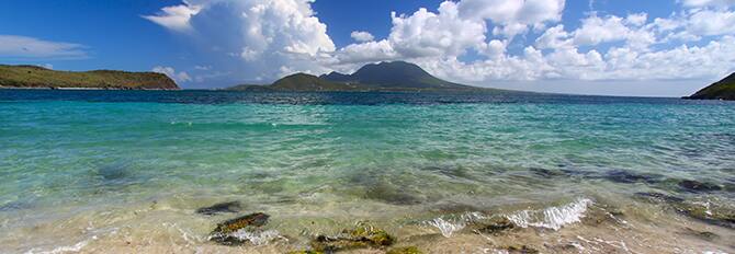 View of a Breathtaking Beach Shoreline