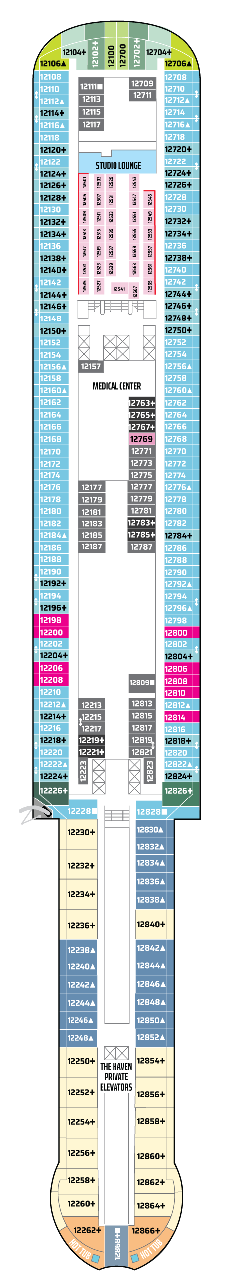 Deck 12 Deck Plan