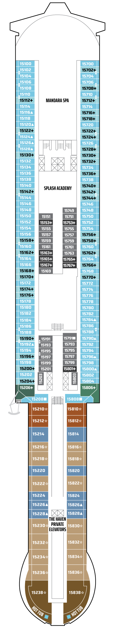 Deck 15 Deck Plan