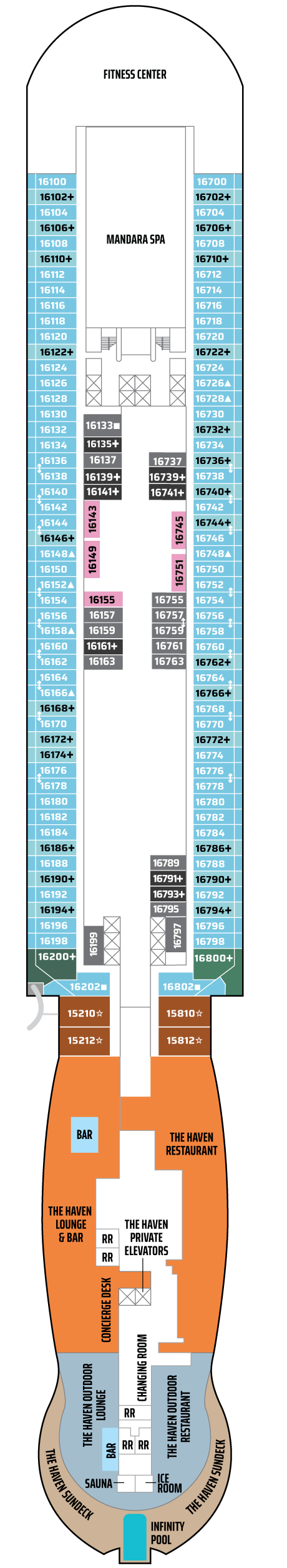 Deck 16 Deck Plan