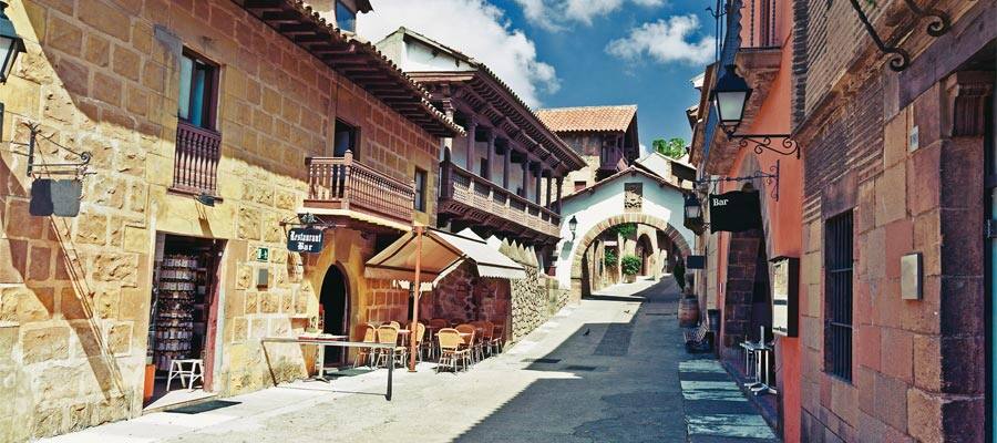 Poble Espanyol in Barcelona, Spain