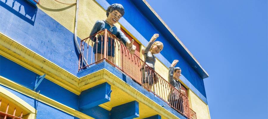 Colorful houses at Caminito street