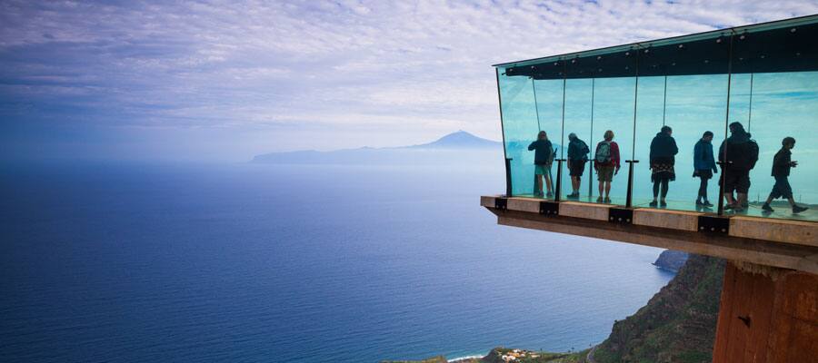 Feel like you’re floating in the glass-walled and glass-floored, Mirador de Abra