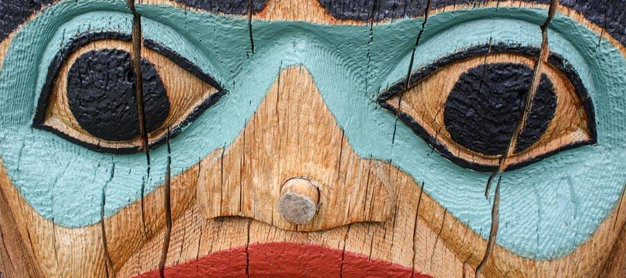Totem poles on an Alaskan cruise