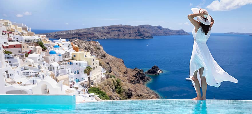 10-Day Greek Isles Round-trip Rome: Santorini, Athens & Florence