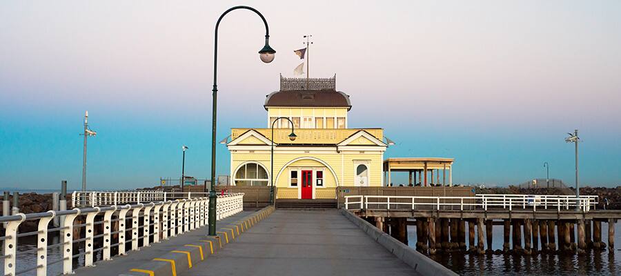St Kilda Pier on a cruise to Melbourne