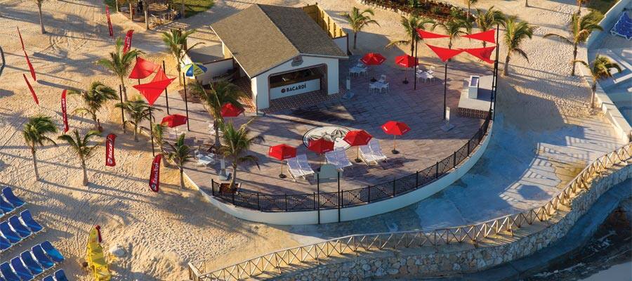 Bacardi Bar on Great Stirrup Cay cruises