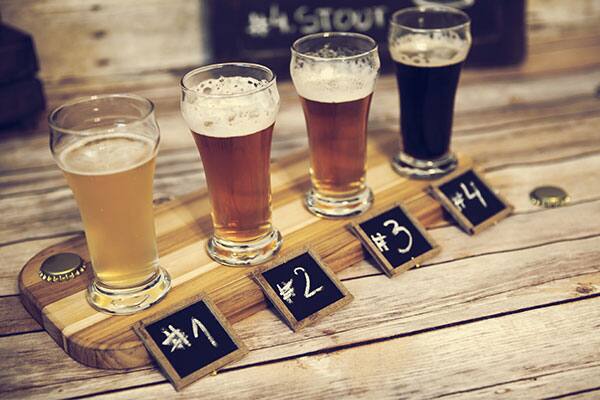 4 different types of beer
