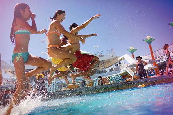 Splash down on the Pool Deck