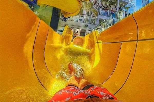 Splash down at the Aqua Park