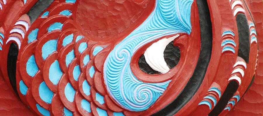 Traditional maori art on Cruises to Dunedin