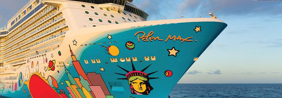 Norwegian Breakaway Hull Art by Peter Max