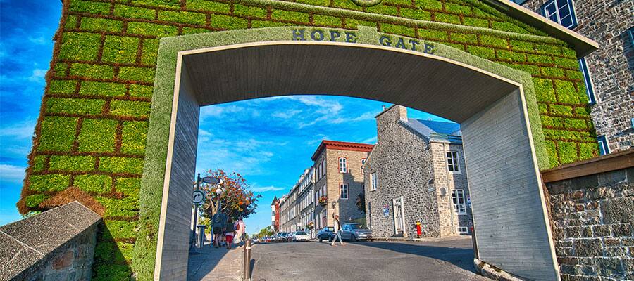 Hope gate offers stunning views on your Canada and New England cruise