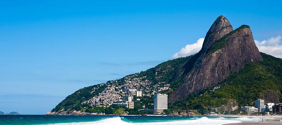 Leblon Beach on cruises to Rio de Janeiro