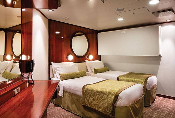 2-Bedroom Family Suite Second Bedroom on Pride of America