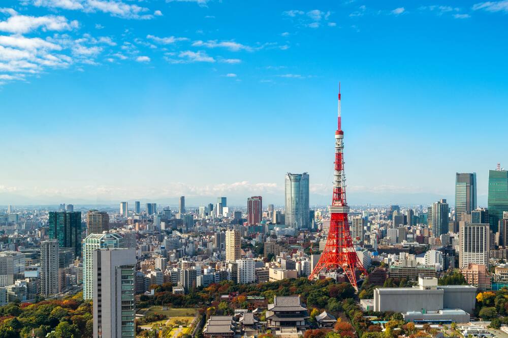 Tokyo Tower in Japan Cruise from Tokyo Japan for Golden Week with Norwegian