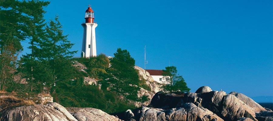 Vancouver Lighthouse on an Alaska cruise