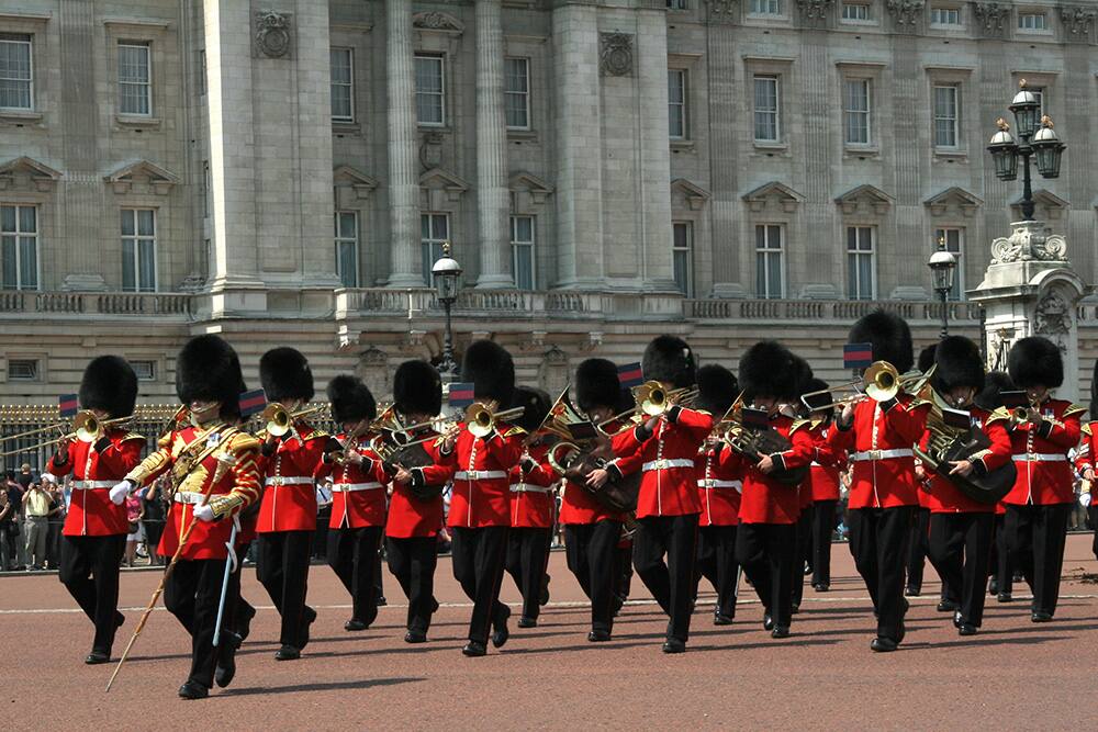 Changing of the Palace Guards In London