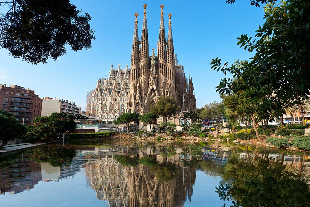 Sagrada Familia Basilica in Barcelona, Spain Sagrada Familia Basilica in Barcelona, Spain