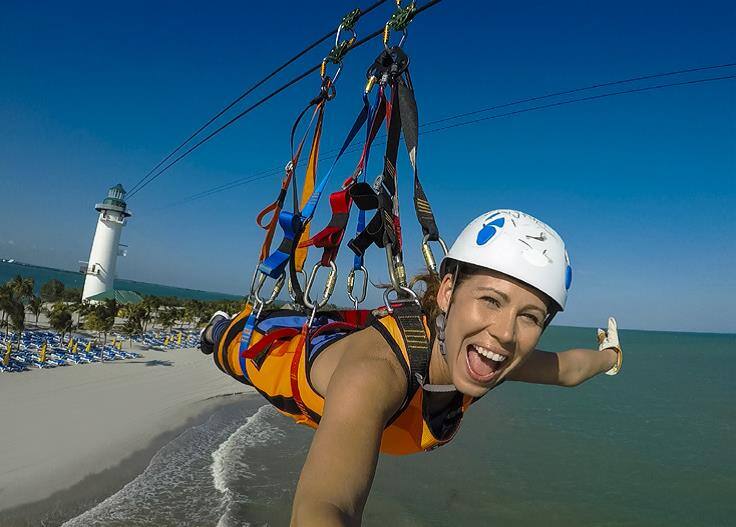 Find Excitement on a Zipline across Harvest Caye